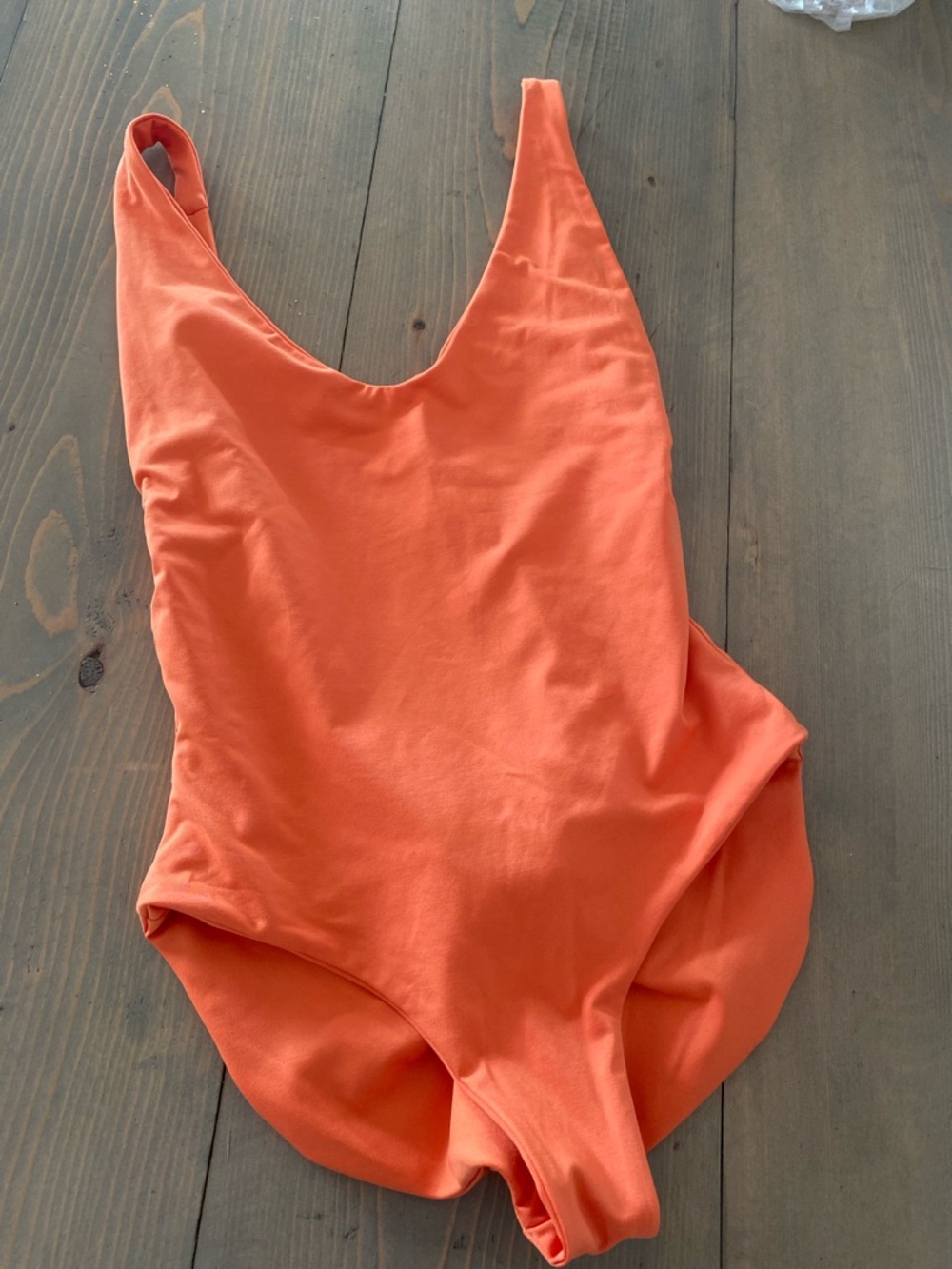 Londre Orange One-Piece Swimsuit - minimalist -Lg
